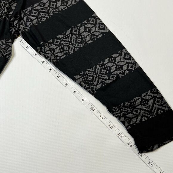 Wet Seal Y2K Black Long Sleeve Round Neck Top Size Large Whimsigoth Tribal - Picture 8 of 9